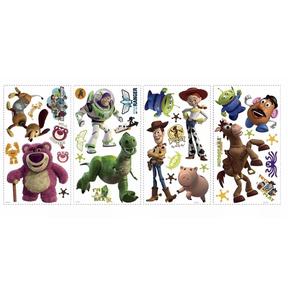 Toy Story 3 Peel & Stick Wall Decals Glow n Dark - Picture 4 of 7